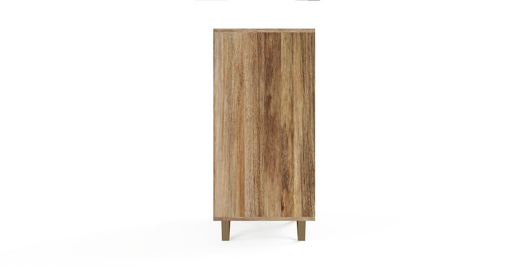 Brosa Alpina Bar Cabinet - Contemporary Bar Cabinet Natural Mango Wood
