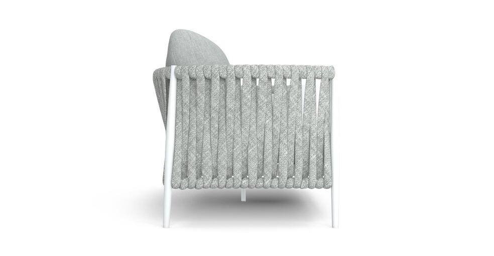 Brosa Maui 3 Seater Outdoor Sofa Piece (Alabaster, Right Arm)