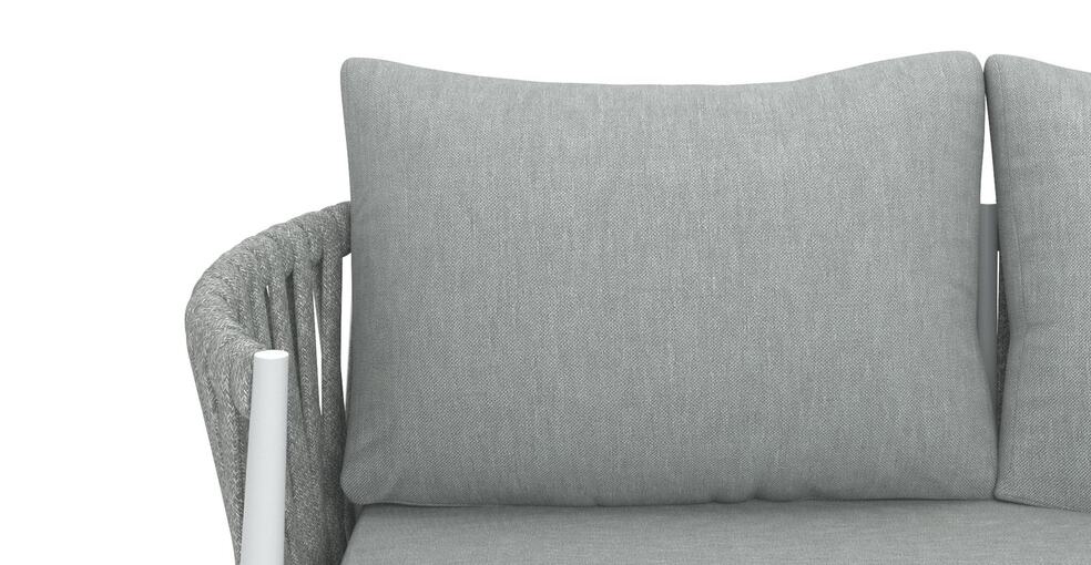 Brosa Maui 3 Seater Outdoor Sofa Piece (Alabaster, Right Arm)