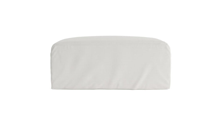 Brosa Slip Cover Set For Drake Ottoman - Corinthian White