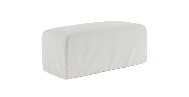 Brosa Slip Cover Set For Drake Ottoman - Corinthian White