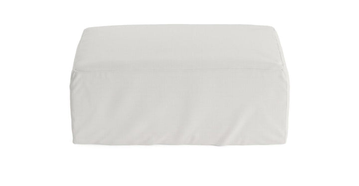 Brosa Slip Cover Set For Drake Ottoman - Corinthian White