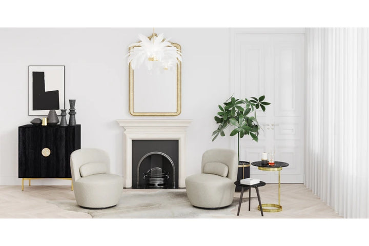 Brosa Cushla Side Table Special White Marble