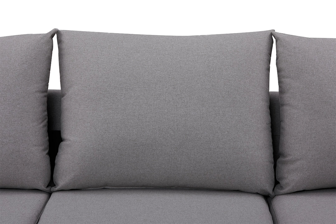 Brosa Austin Corner Sofa Bed with Reversible Storage Chaise (Storm Grey)