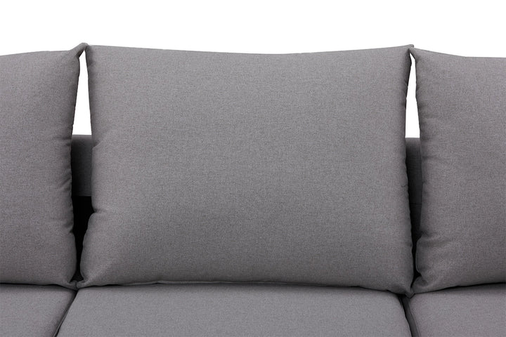Brosa Austin Corner Sofa Bed with Reversible Storage Chaise (Storm Grey)