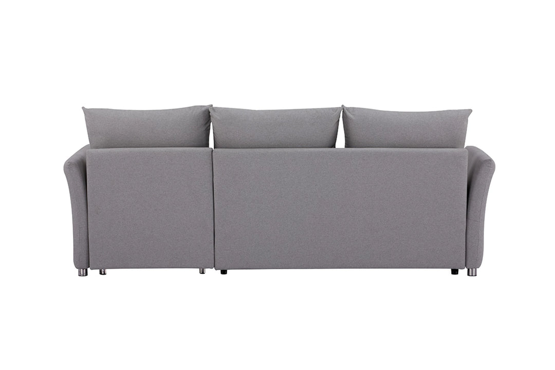 Brosa Austin Corner Sofa Bed with Reversible Storage Chaise (Storm Grey)