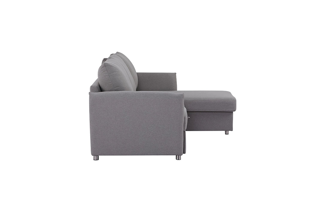 Brosa Austin Corner Sofa Bed with Reversible Storage Chaise (Storm Grey)