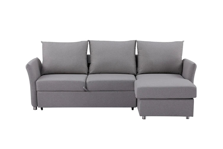 Brosa Austin Corner Sofa Bed with Reversible Storage Chaise (Storm Grey)