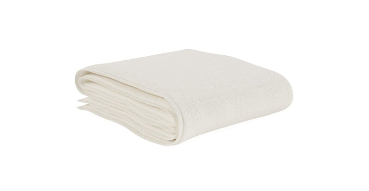 Brosa Slip Cover Set For Drake Ottoman - Corinthian White