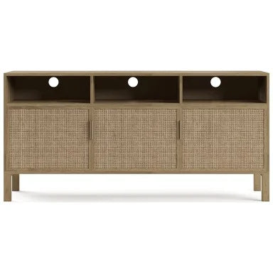 Brosa Caledonia Rattan Entertainment Unit - Black