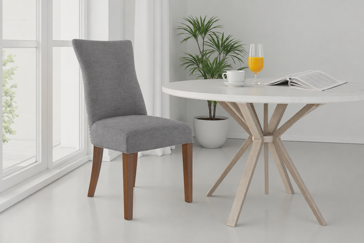 Brosa Zoe Set of 2 Dining Chairs (Stone Grey)