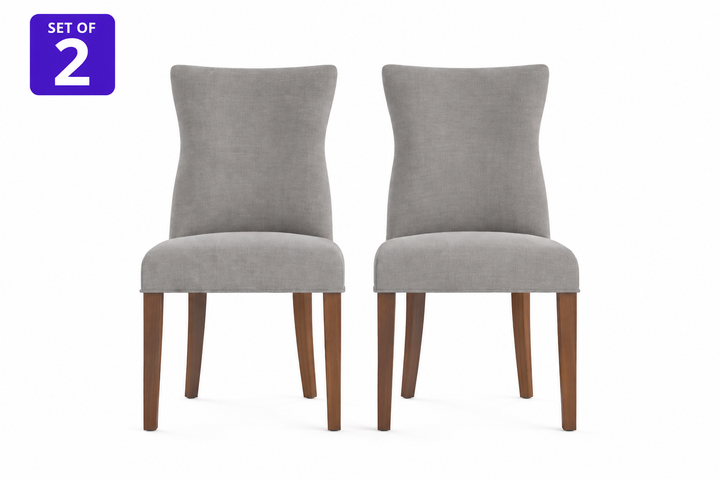 Brosa Zoe Set of 2 Dining Chairs (Stone Grey)