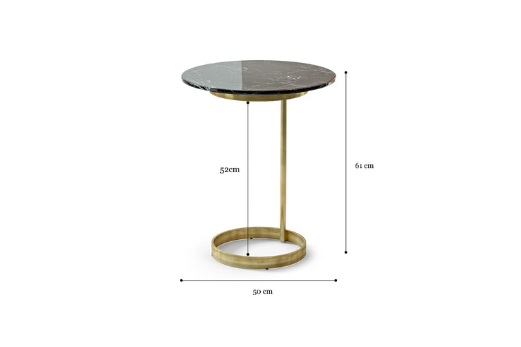 Brosa Cushla Side Table Special White Marble