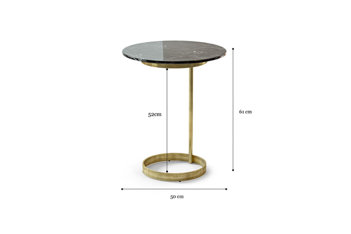 Brosa Cushla Side Table Special White Marble