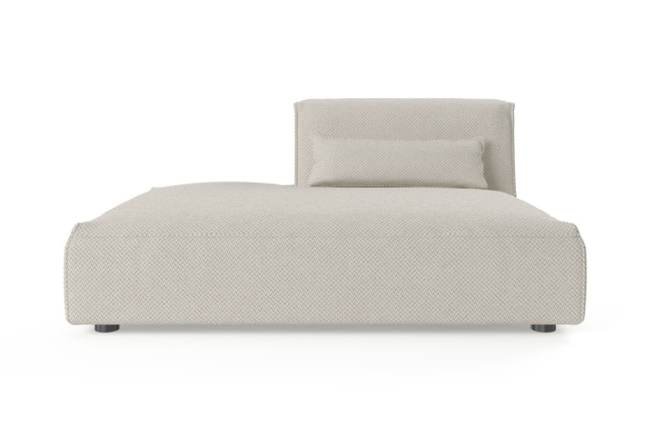 Brosa Drake Open Modular Chaise Piece (Seashell White)