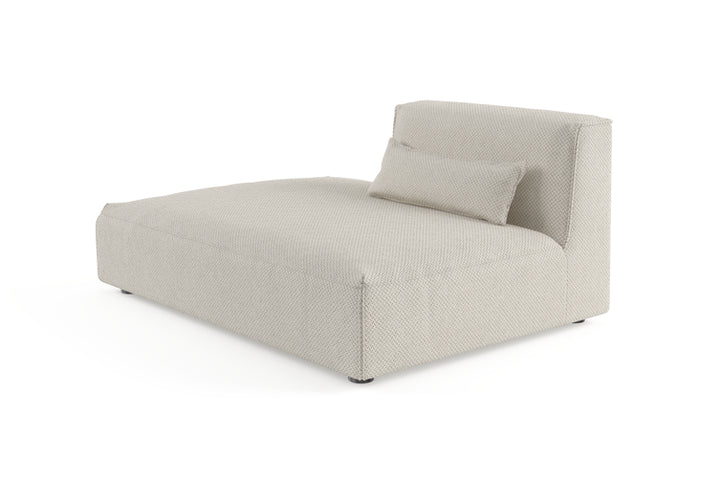 Brosa Drake Open Modular Chaise Piece (Seashell White)