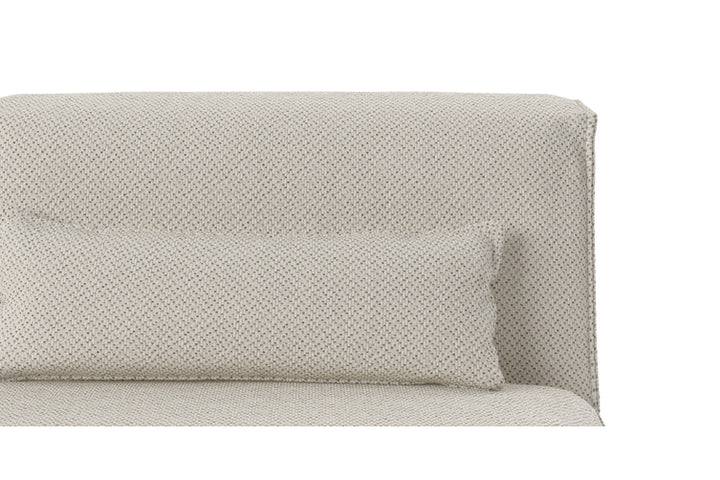 Brosa Drake Open Modular Chaise Piece (Seashell White)