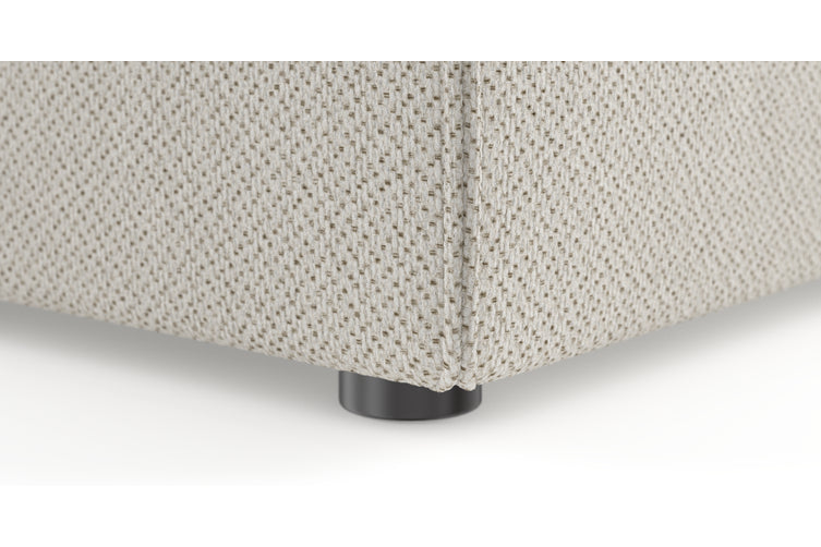 Brosa Drake Open Modular Chaise Piece (Seashell White)