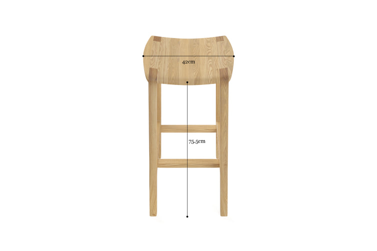 Brosa Milly Bar Stool Low (Natural)