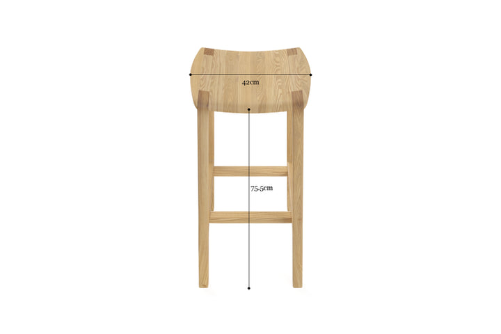 Brosa Milly Bar Stool Low (Natural)