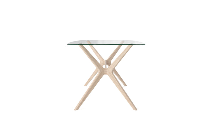 Brosa Olsen Glass Top Dining Table 185cm (Scandi Oak)