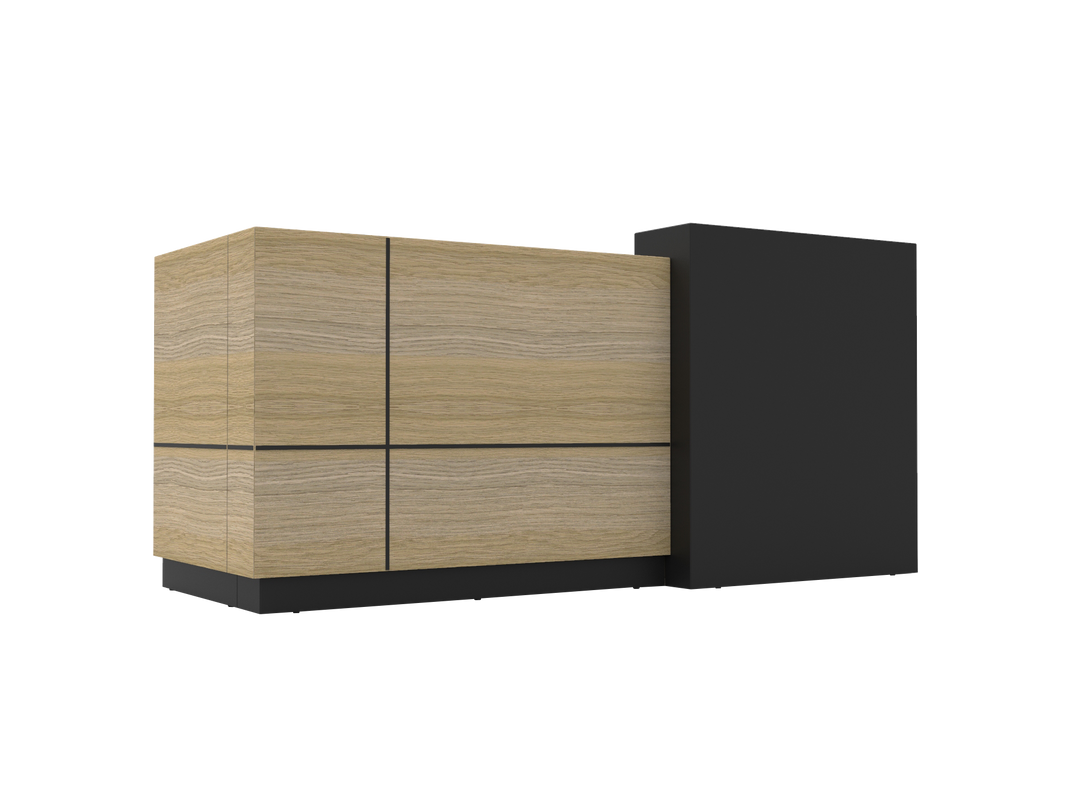 Sempre Reception Counter - Natural Oak