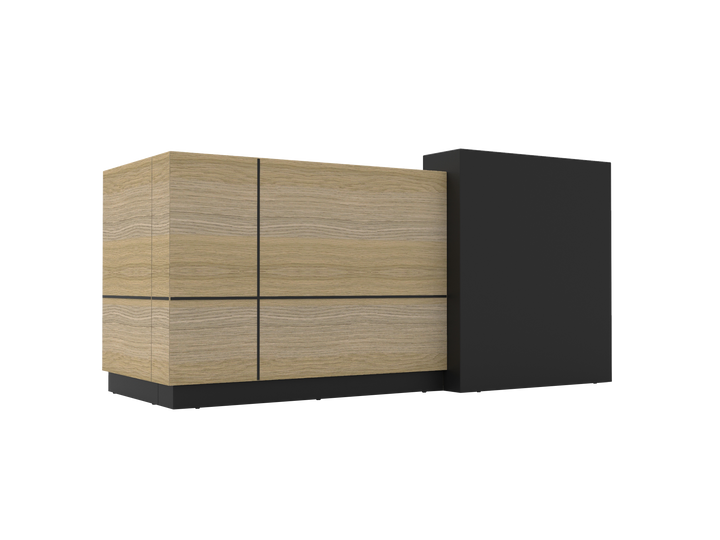 Sempre Reception Counter - Natural Oak