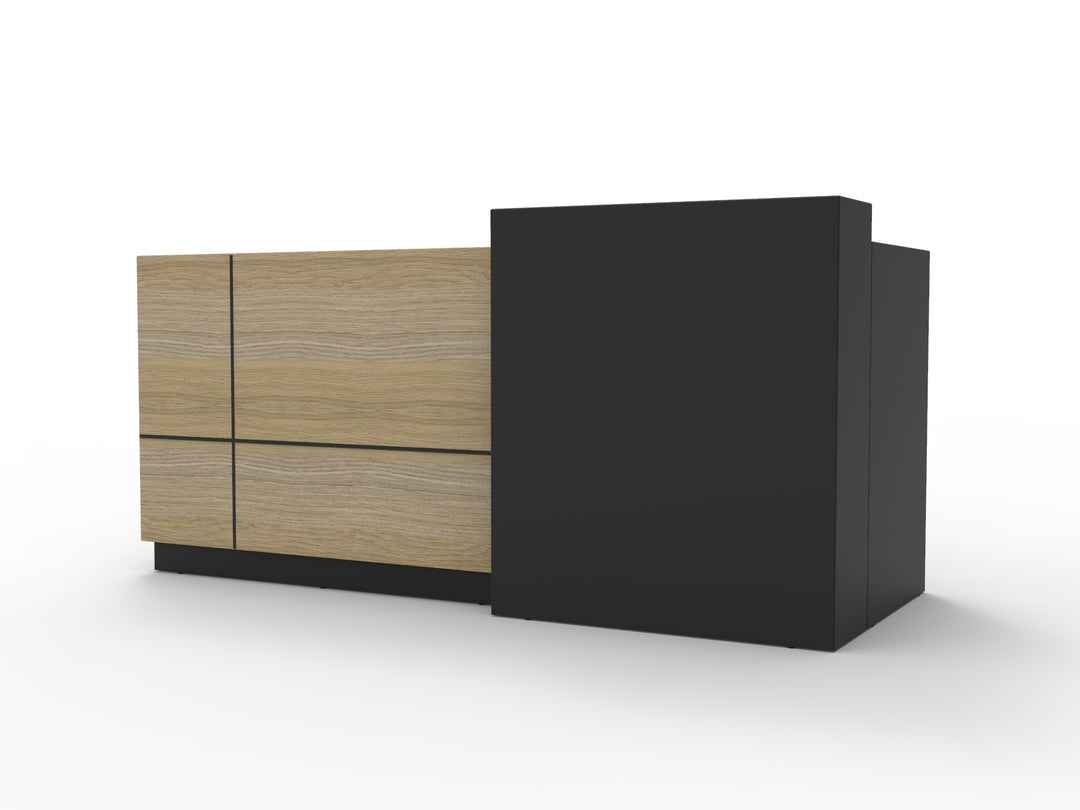 Sempre Reception Counter - Natural Oak