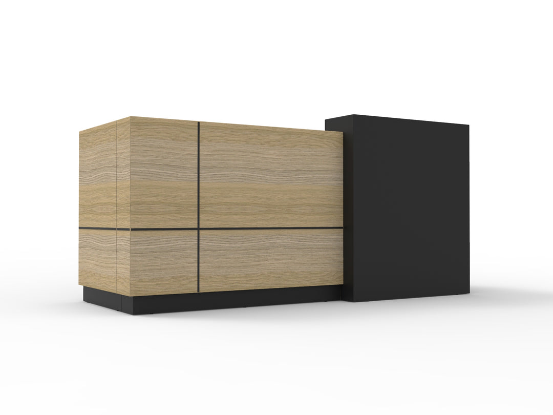 Sempre Reception Counter - Natural Oak
