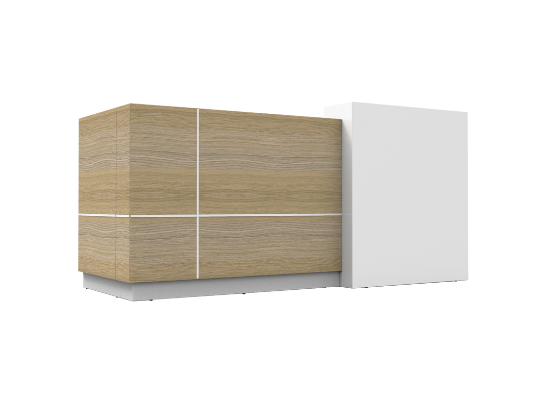 Sempre Reception Counter - Natural Oak