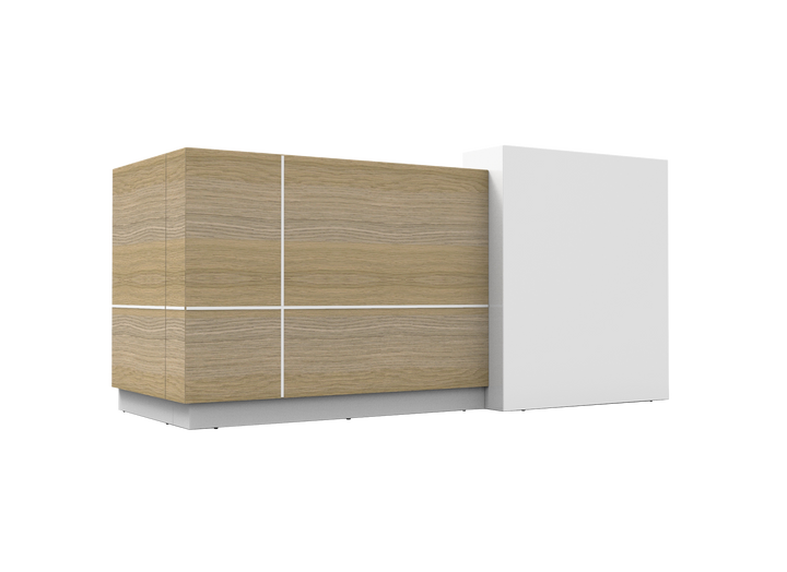 Sempre Reception Counter - Natural Oak