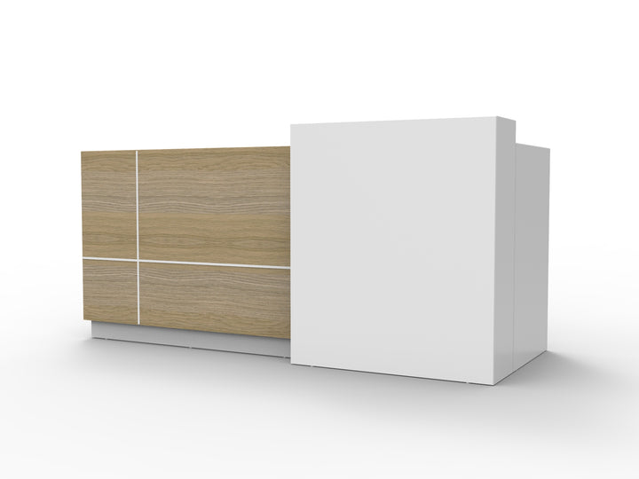 Sempre Reception Counter - Natural Oak
