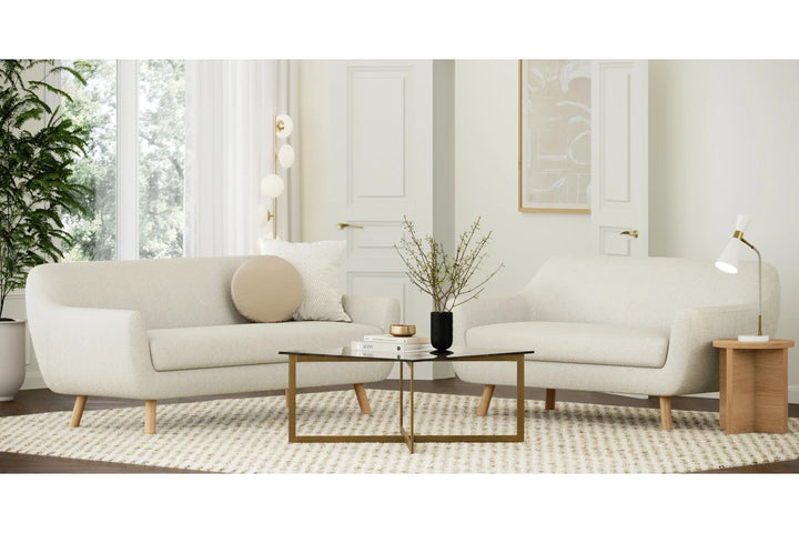 Brosa Tate 3 Seater Sofa (Light Cream)
