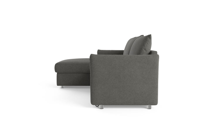 Brosa Austin Full Sleeper Modular Sofa with Storage (Dark Gull Grey)