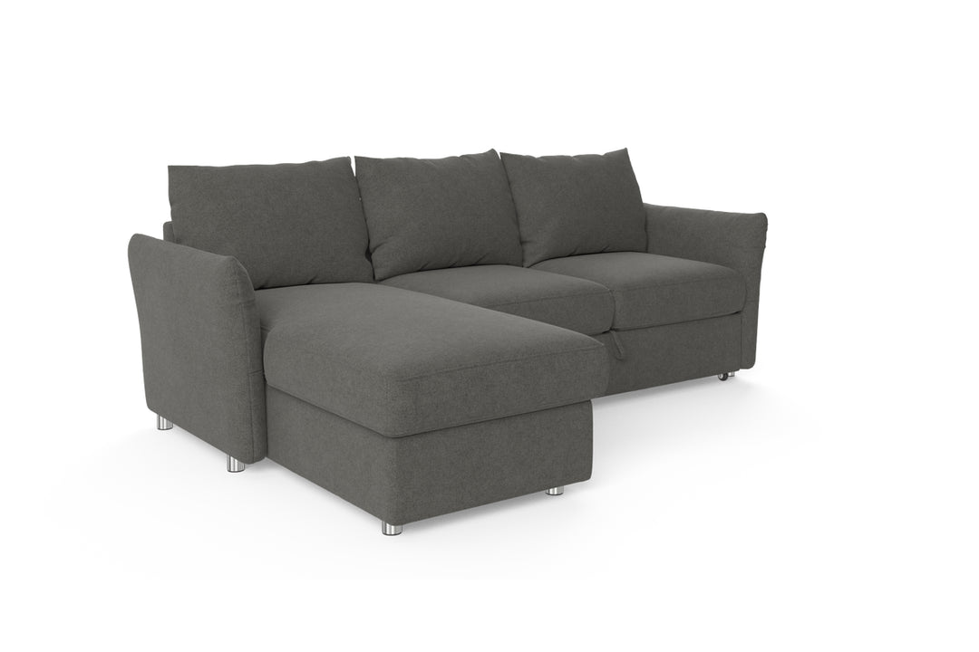 Brosa Austin Full Sleeper Modular Sofa with Storage (Dark Gull Grey)