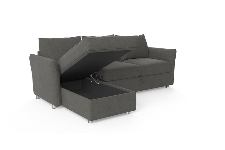 Brosa Austin Full Sleeper Modular Sofa with Storage (Dark Gull Grey)