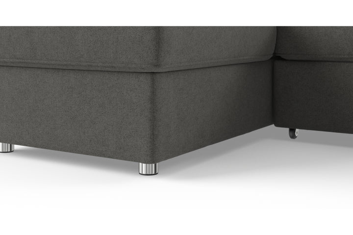 Brosa Austin Full Sleeper Modular Sofa with Storage (Dark Gull Grey)