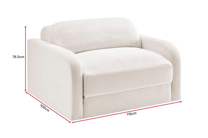 Brosa Scout Sofa Bed (Classic Cream, Single)