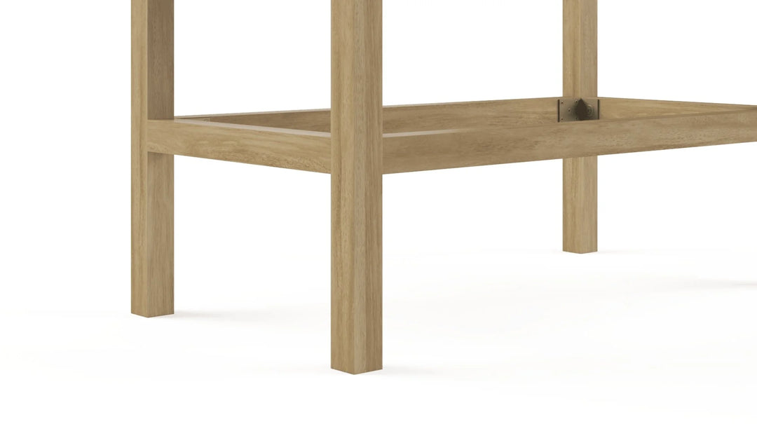 Brosa Caledonia Rattan Bar Cabinet (Bleached Solid Mango Wood)