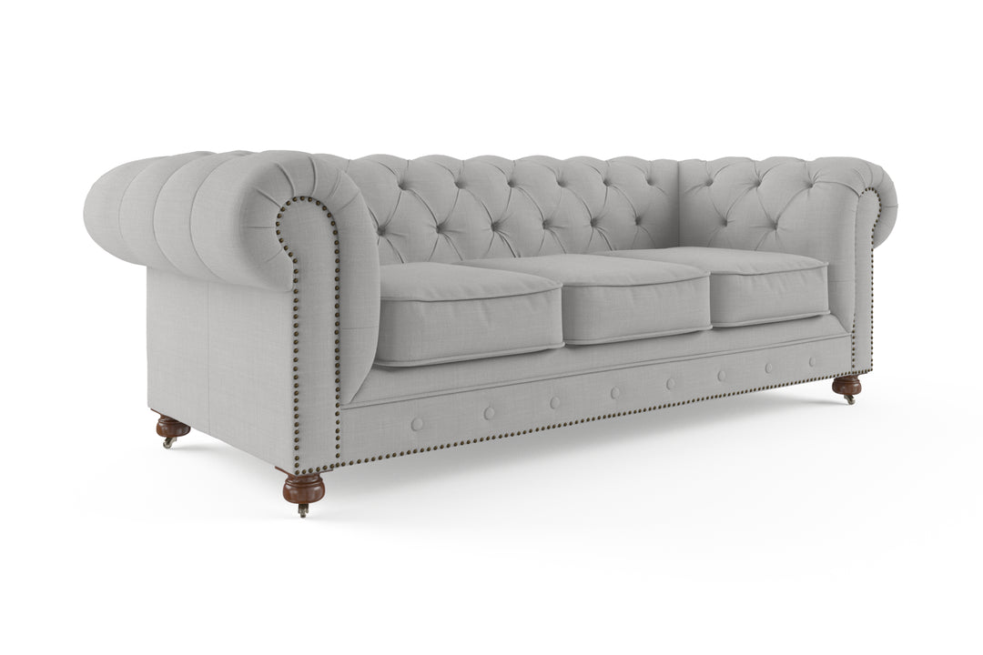 Brosa Camden Chesterfield 3 Seater Sofa (Cloud Grey)