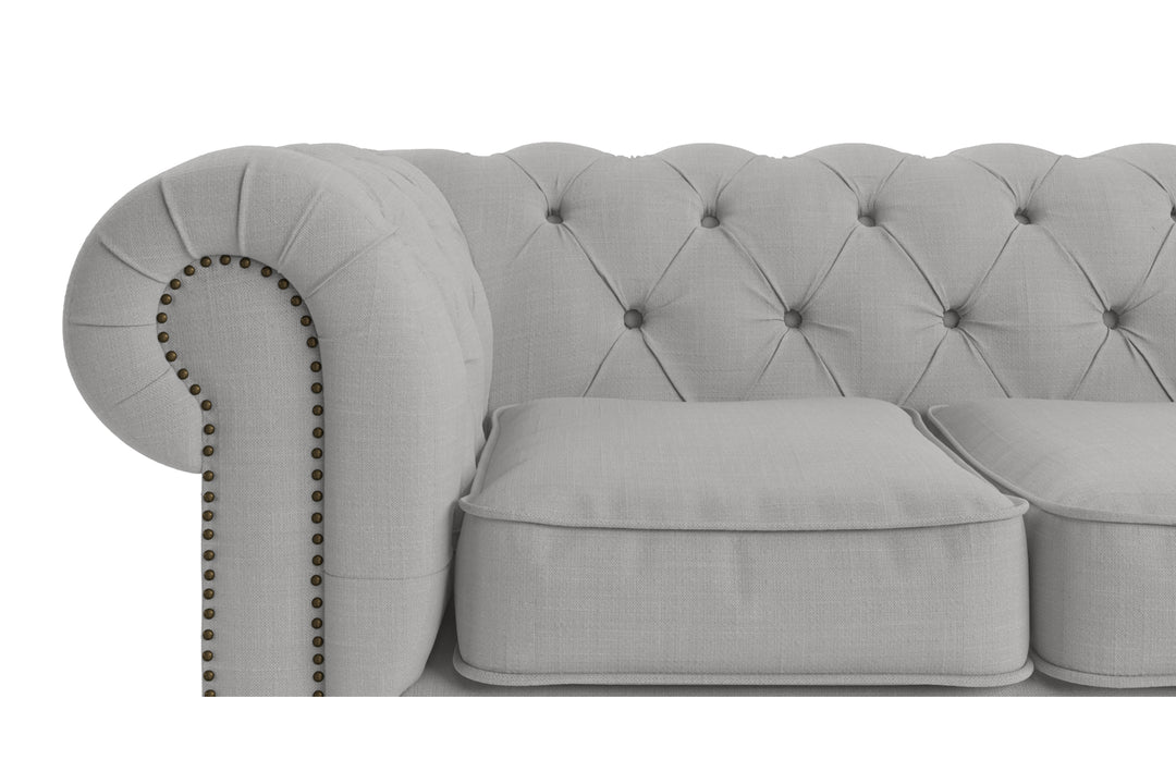 Brosa Camden Chesterfield 3 Seater Sofa (Cloud Grey)