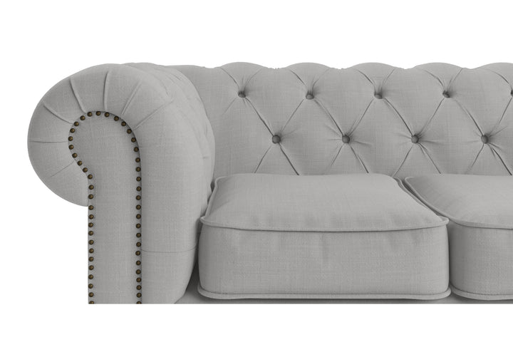 Brosa Camden Chesterfield 3 Seater Sofa (Cloud Grey)