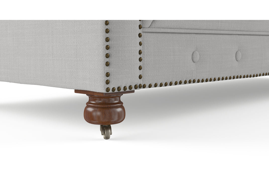 Brosa Camden Chesterfield 3 Seater Sofa (Cloud Grey)