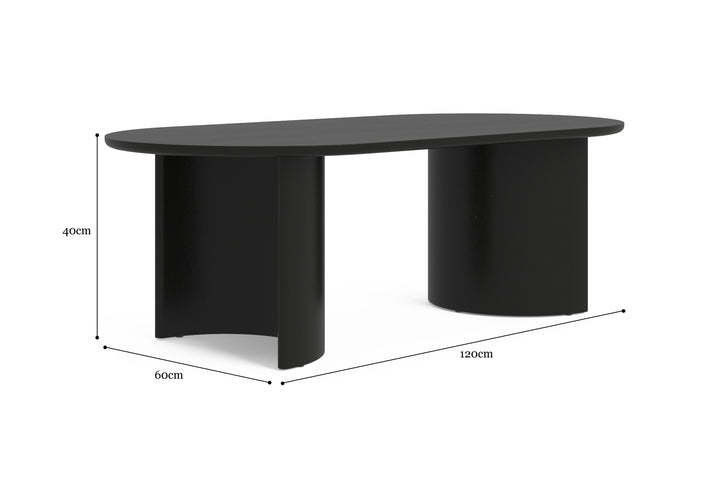 Brosa Coltrane Coffee Table (Black Beech Wood)