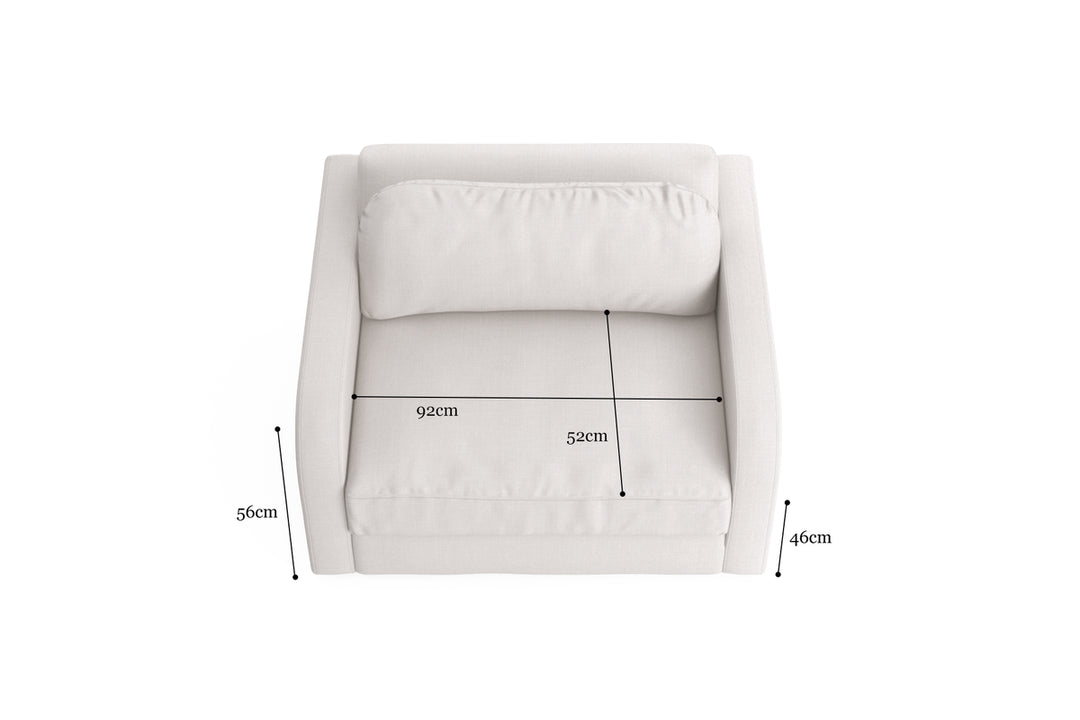 Brosa Scout Sofa Bed (Corinthian White, Single Size)