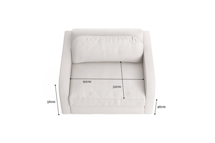 Brosa Scout Sofa Bed (Corinthian White, Single Size)
