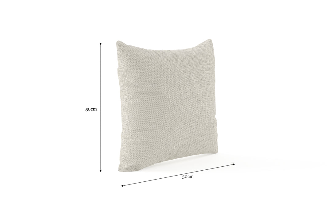 Brosa Seta Standard Cushion (Seashell White, 50 × 50cm)